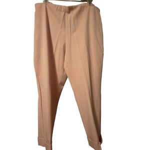 22W J. Jill Women's Blush Pink Straight Leg Pull On Pants